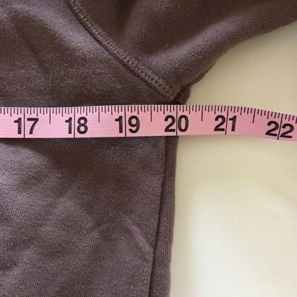 Athleta Moonrise Sweatshirt Hoodie Sz S Mineral Brown Split Open Back 530536 - Picture 11 of 12